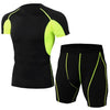 Men sport suit elastic tights
