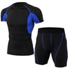 Men sport suit elastic tights