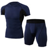 Men sport suit elastic tights