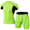 Men sport suit elastic tights
