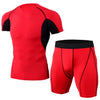 Men sport suit elastic tights