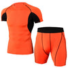 Men sport suit elastic tights