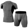 Men sport suit elastic tights