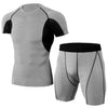Men sport suit elastic tights
