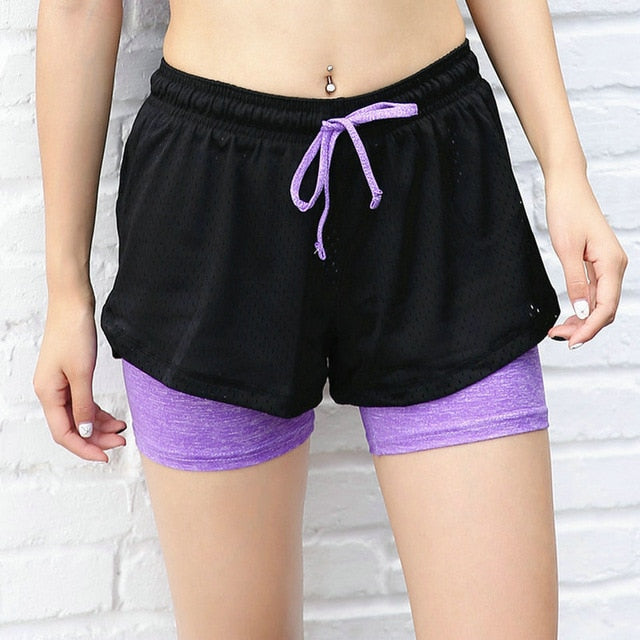 Women Breathable Gym Yoga Shorts