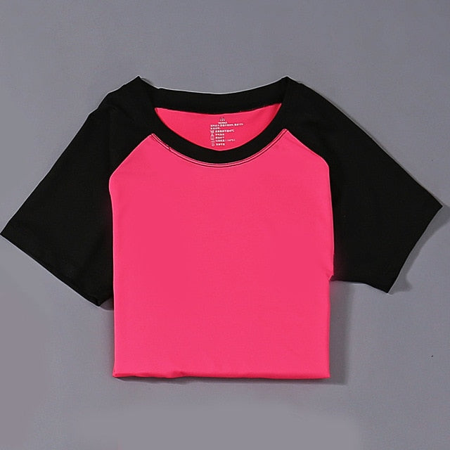 Women Fitness Top Spandex Neon