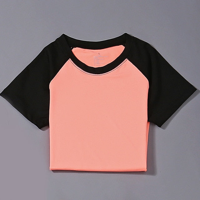 Women Fitness Top Spandex Neon